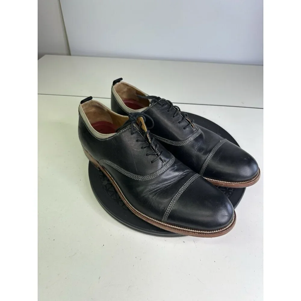 Johnston & Murphy Shoes Mens Leather Sheepskin Memory Foam Sz 11 M